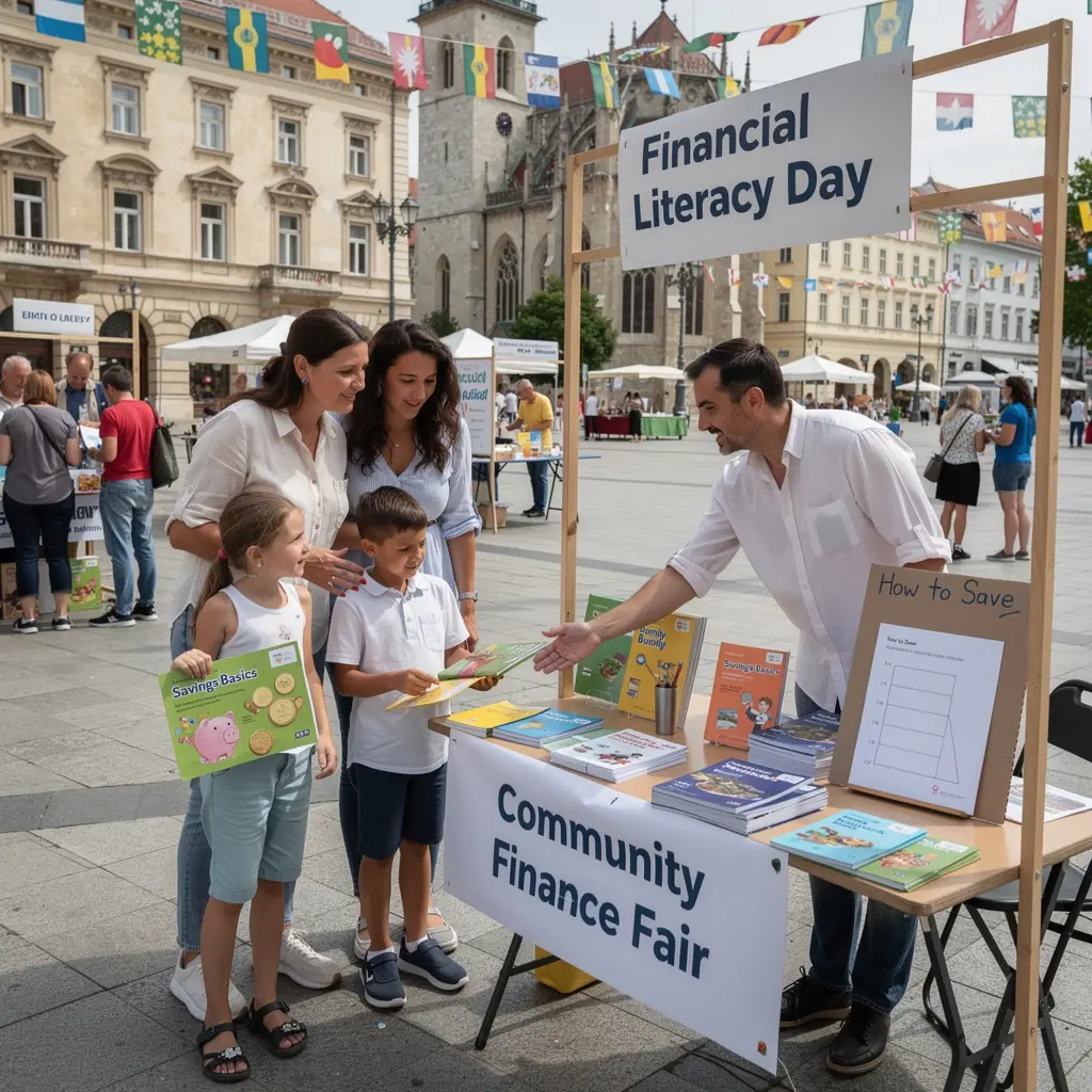 Inspiráló idézetek a pénzügyi tudatosságról, háttérben szép tájjal.