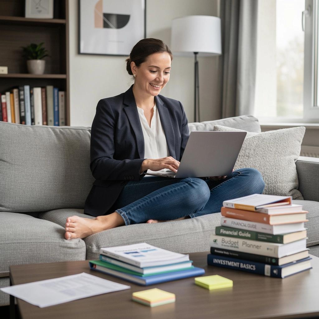 Olvasási csomagok képe, amely a pénzügyi tudatosság növelésére szolgáló anyagokat tartalmaz.